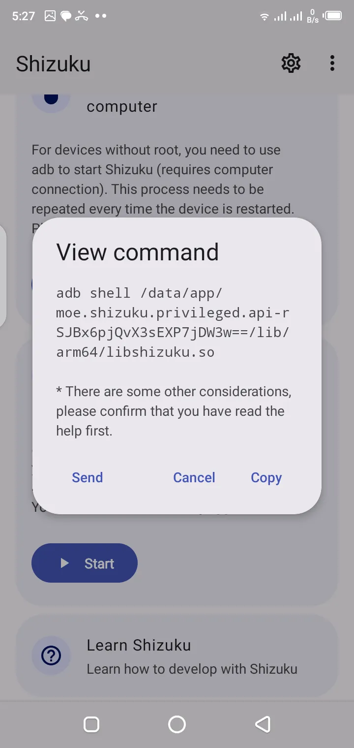 Screenshot of Shizuku APK for Android